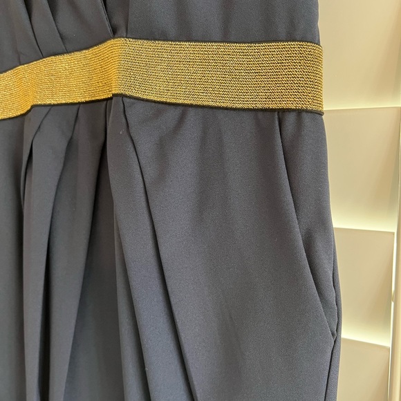 Ya Los Angeles navy and gold dress - Picture 3 of 4